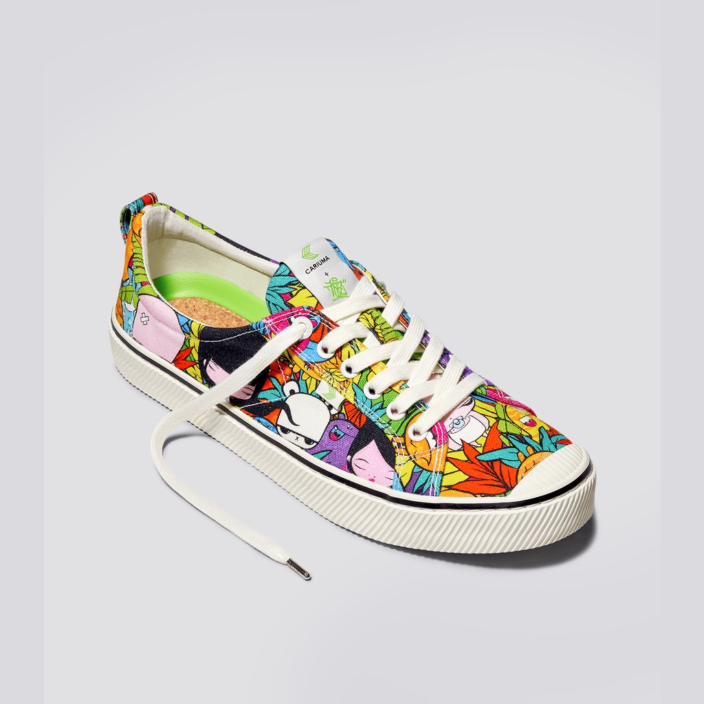 OCA LOW Cariuma Low Top Tela OCA Low Toz Print Femme | QBG-2960430